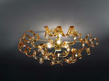 ASTRO - Crystal ceiling lamp by Metal Lux - view 2